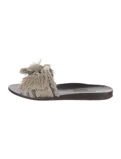 Pre-owned Marion Parke Slides In Black
