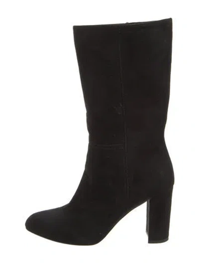 Pre-owned Marion Parke Suede Boots In Black