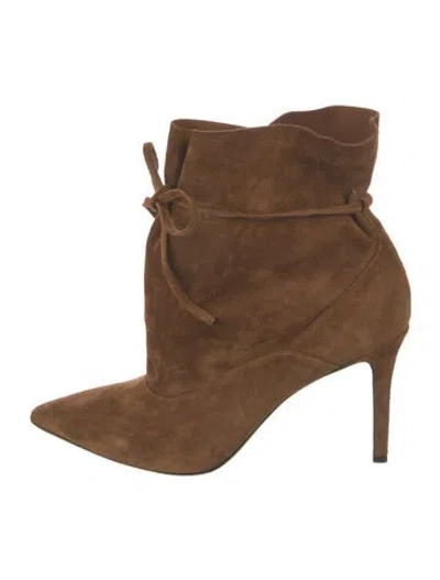 Pre-owned Marion Parke Suede Boots In Brown