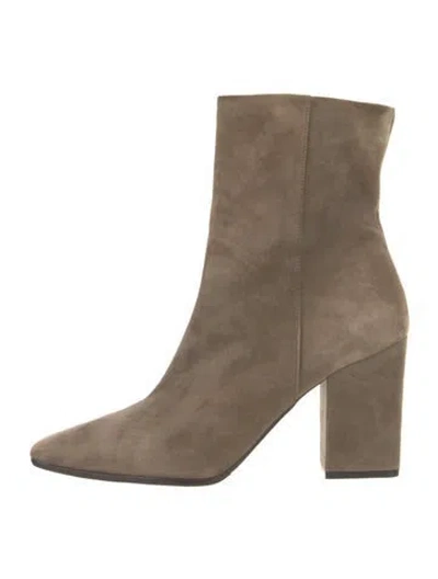 Pre-owned Marion Parke Suede Boots In Neutral