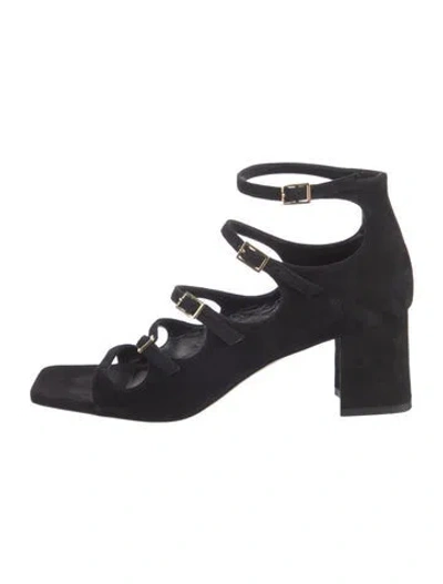 Pre-owned Marion Parke Suede Gladiator Sandals In Multi