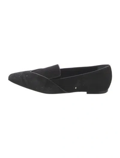 Pre-owned Marion Parke Suede Loafers In Black