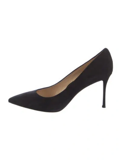 Pre-owned Marion Parke Suede Pumps In Black