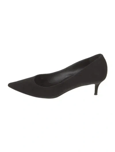 Pre-owned Marion Parke Suede Pumps In Black