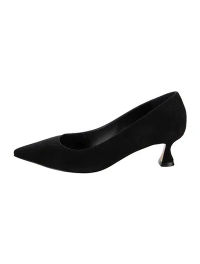 Pre-owned Marion Parke Suede Pumps In Black