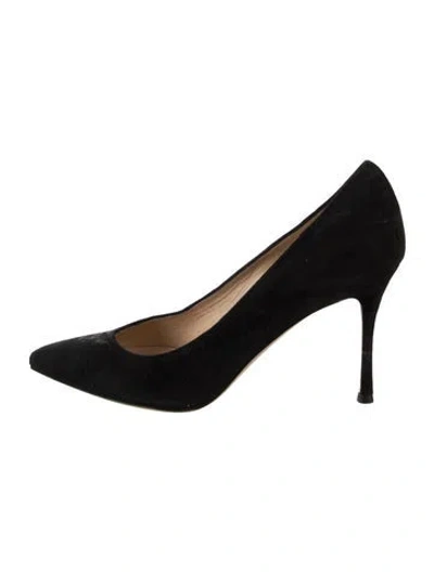 Pre-owned Marion Parke Suede Pumps In Black