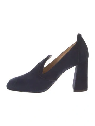 Pre-owned Marion Parke Suede Pumps In Blue
