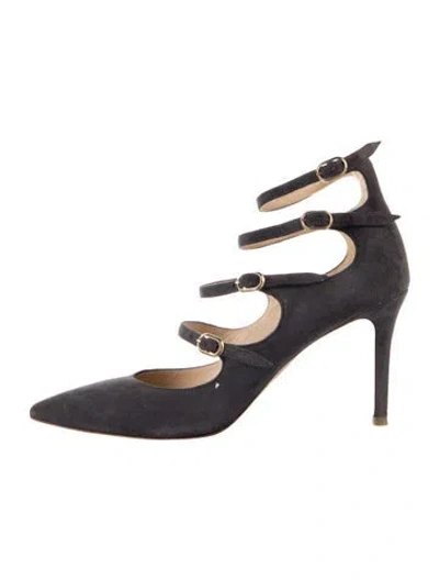 Pre-owned Marion Parke Suede Pumps In Blue