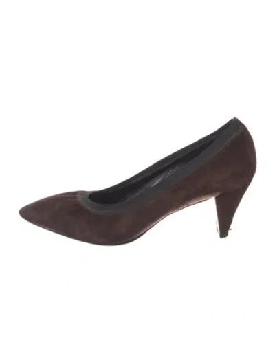 Pre-owned Marion Parke Suede Pumps In Brown