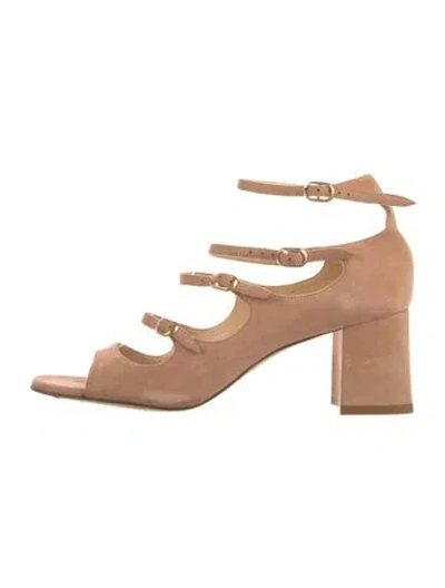Pre-owned Marion Parke Suede Pumps In Pink