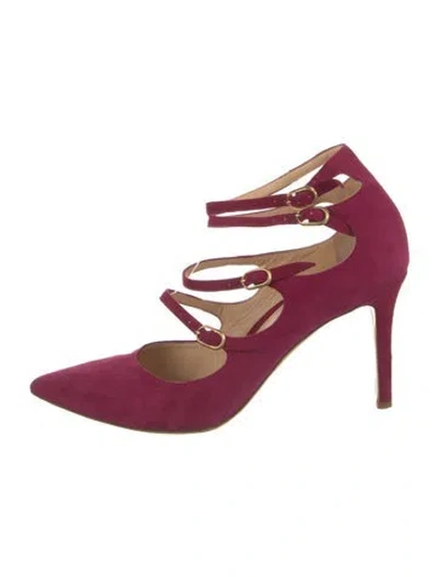 Pre-owned Marion Parke Suede Pumps In Pink