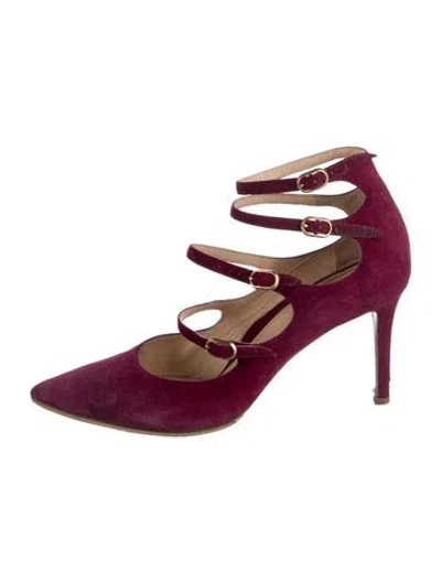 Pre-owned Marion Parke Suede Pumps In Purple