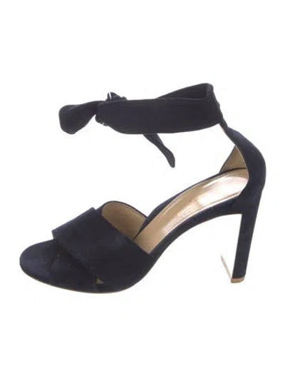 Pre-owned Marion Parke Suede Sandals In Blue