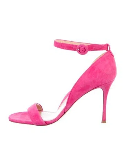 Pre-owned Marion Parke Suede Sandals In Pink