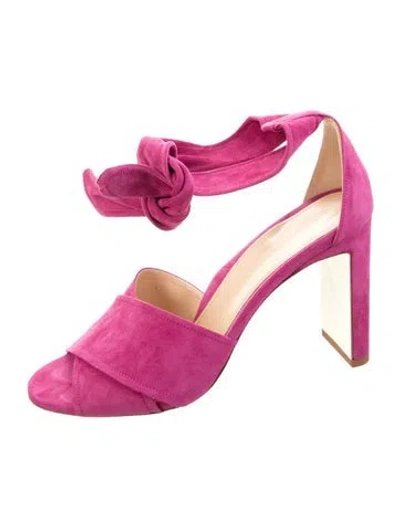 Pre-owned Marion Parke Suede Sandals In Purple