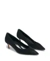 Marion Parke Women's Classic Suede 45 Pump In Black