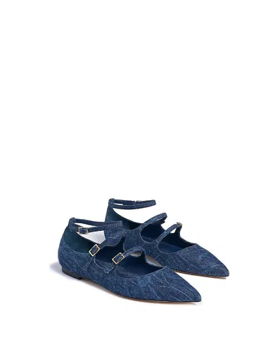 Marion Parke Women's Denim Francine Flat In Blue