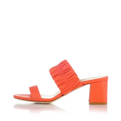 Marion Parke Women's Margo Block Heel In Sorbet In Orange