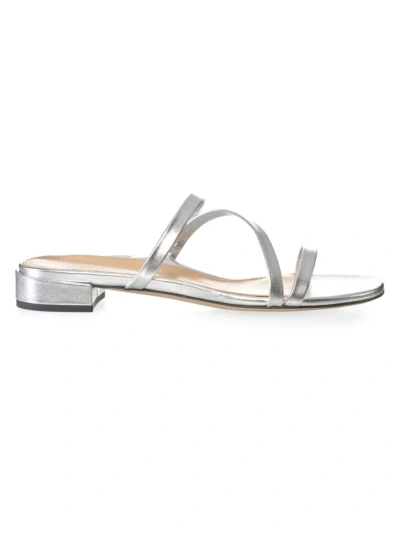 Marion Parke Women's Mitzi Flat Sandals In Silver