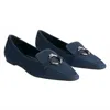 Marion Parke Women's Morgan Flat Shoe In Navy