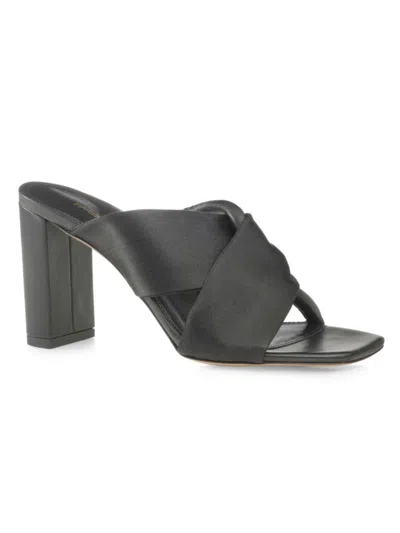 Marion Parke Women's Paola Twist Know Block Heel Sandals In Black