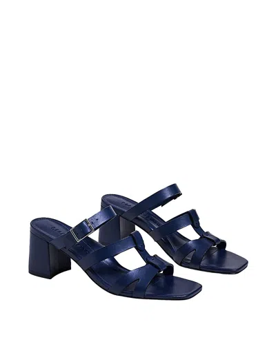 Marion Parke Women's Python Nappa Charlie Block Heel Sandal In Multi