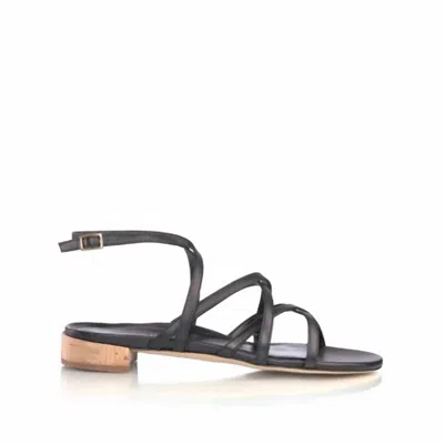 Marion Parke Women Ramona Flat Sandal In Black