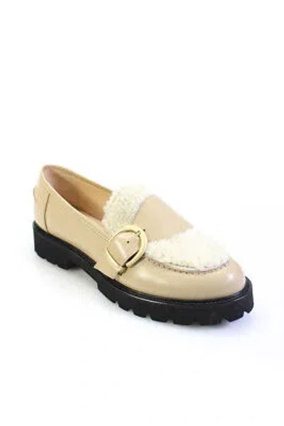 Pre-owned Marion Parke Womens Corinne Luggage Loafers - Dune Size 40 In Beige