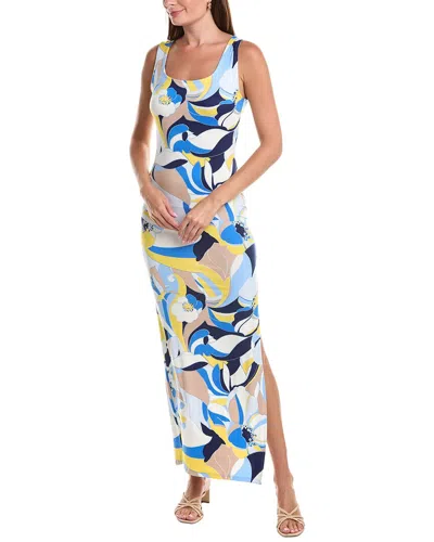 Marion Printed Maxi Dress In Yellow