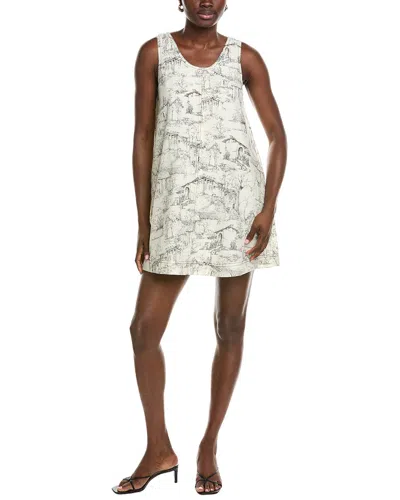 Marion Printed Mini Dress In White