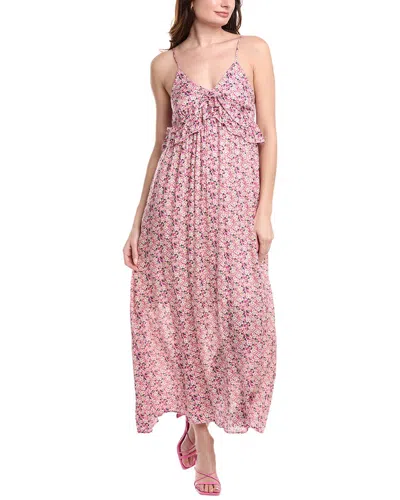 Marion Ruffle Maxi Dress In Pink