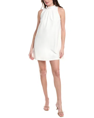 Marion Ruffle Shift Dress In White