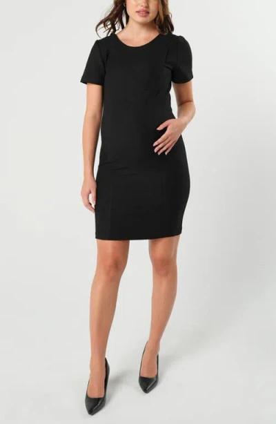 Marion Short Sleeve Knee Length Maternity & Nursing Dress
