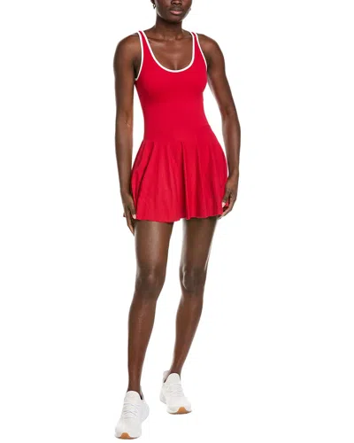 Marion Sleeveless Pickle Ball Mini Dress In Red