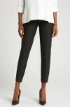 Marion Slim Leg Over-belly Maternity Dress Pants In Black