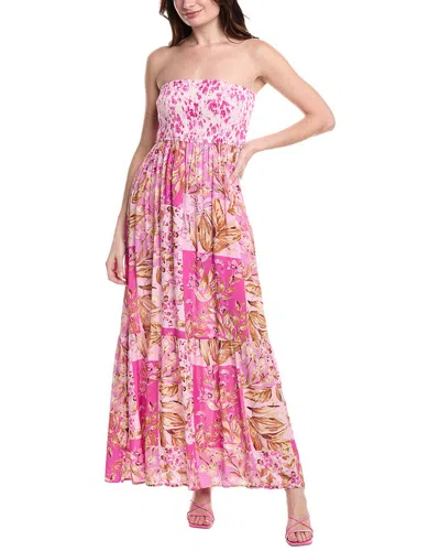 Marion Smocked Maxi Dress In Pink