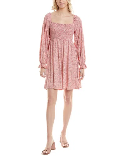 Marion Smocked Mini Dress In Pink