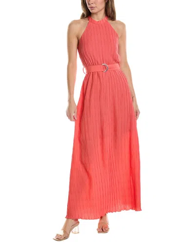 Marion Textured Maxi Dress In Pink
