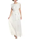 Marion Tie Waist Linen-blend Maxi Dress