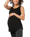 Marion Women's Double Layer Maternity & Nursing Tank In Black