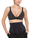 Marion Women's High Support Maternity & Nursing Bralette In Black With Lace Detail In Black