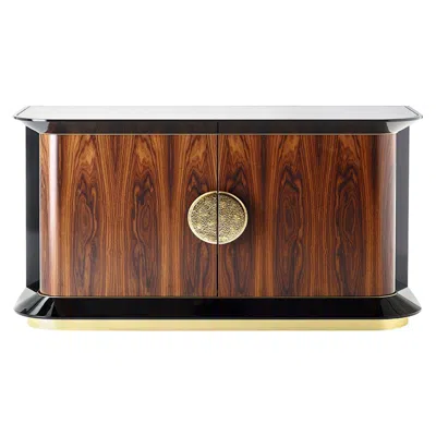 Pre-owned Marioni Anthony Double Door Sideboard In Brown
