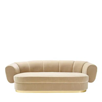 Pre-owned Marioni Grace 4-seater Beige Fabric Sofa By Studio 63 In Brown