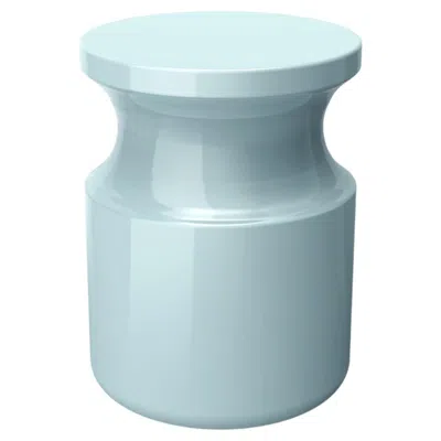 Pre-owned Marioni Hya A Capri Light Blue Glazed Ceramic Stool