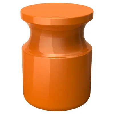Pre-owned Marioni Hya A Orange Glazed Ceramic Stool