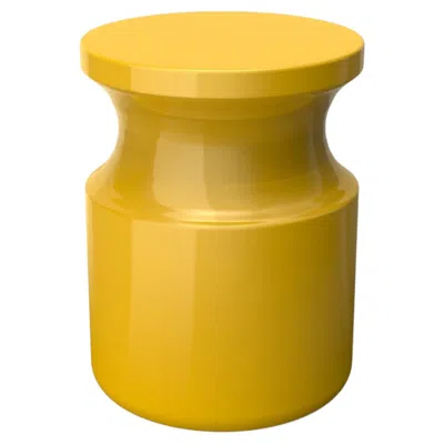 Pre-owned Marioni Hya A Yellow Glazed Ceramic Stool