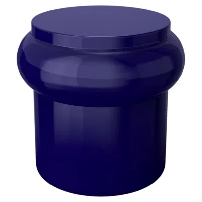 Pre-owned Marioni Hya B Blue Glazed Ceramic Stool