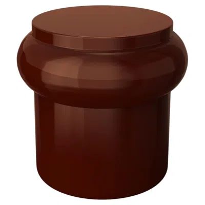 Pre-owned Marioni Hya B Brown Glazed Ceramic Stool