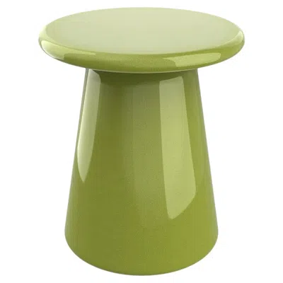 Pre-owned Marioni Oriental Green Craquelet Glazed Ceramic Stool