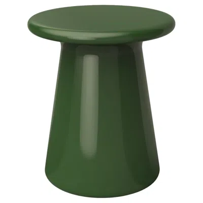 Pre-owned Marioni Oriental Pine Green Glazed Ceramic Stool